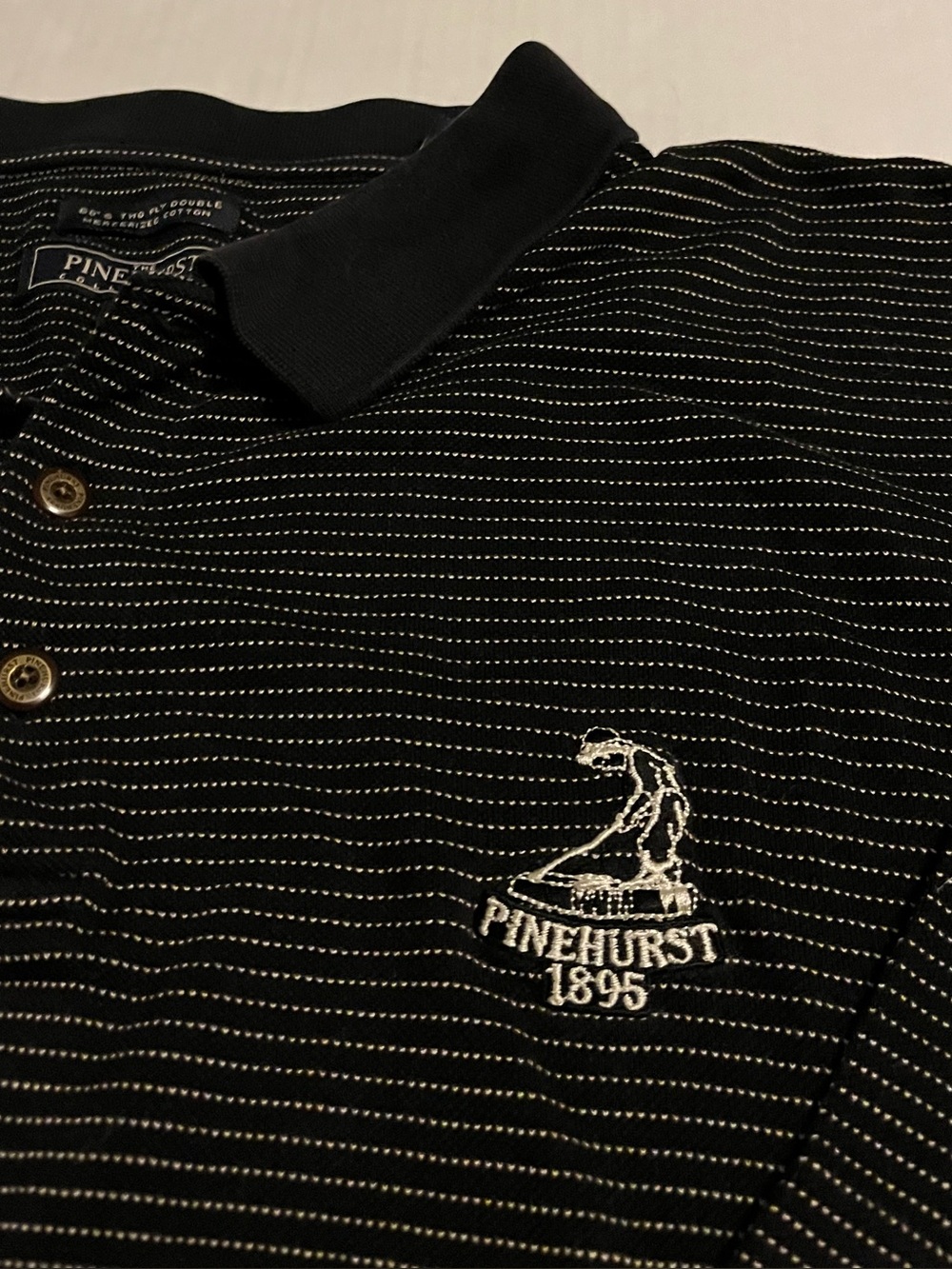 VTG Pinehurst Collection Golf 1895 Mercerized Cotton Polo Shirt XL No 2 US Open
